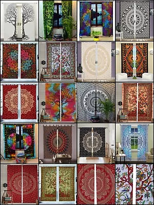 £28.70 • Buy Indian Mandala Door Curtain Wall Hanging Window Curtains Drape Panel Valances