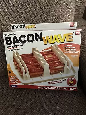 The Original Bacon Wave Microwave Bacon Tray Cooks Up To 14 Slices Emson • $26.10