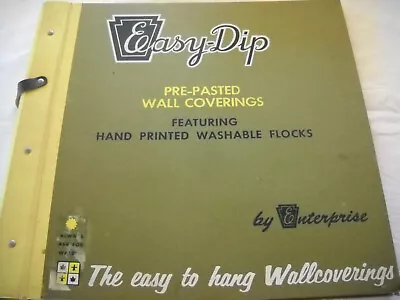 Vintage Wallpaper Sample Book By Enterprise. • $30