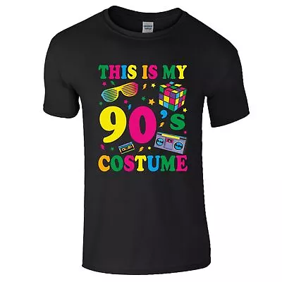 This Is My 90s Costume T Shirt 1990s Fancy Dress 90's Gig Party Men Women Top • £10.99