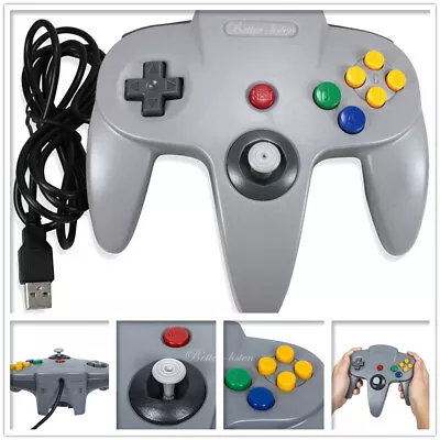 For Nintendo 64 N64 USB Controller Gamepad Joystick For PC MAC Raspberry Pi 3 • $14.29