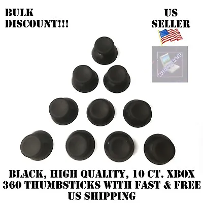 $6.09 • Buy 10 Black Microsoft Xbox 360 & Original Xbox Replacement Analog Game Thumb Sticks