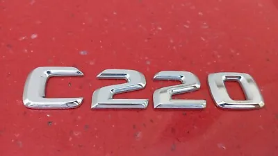Mercedes W202 C220 Sedan Rear Deck Lid C220 PLASTIC OEM Emblem Genuine C220 • $11