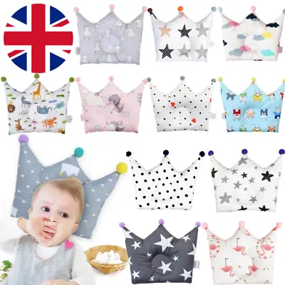 £7.99 • Buy Newborn Baby Soft Prevent Flat Head Anti Roll Support Neck Cotton Crown Pillows 