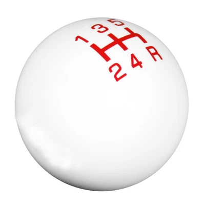 $13.99 • Buy 5-Speed Manual Transmission Stick Shift Knob White Ball Red Gear Fit ACURA