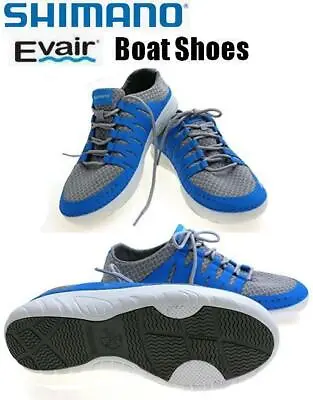 $71.99 • Buy Shimano Evair Non Marking Quick Dry Blue Boat Shoes EVABS (Select Size)