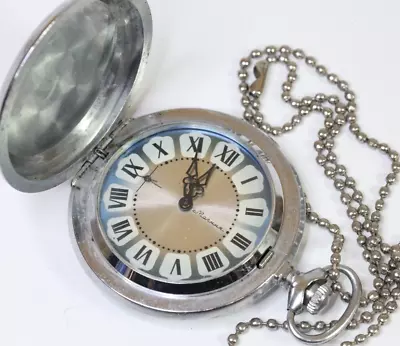 MOLNIA 18 Jewels USSR Soviet Cal 3602 Mechanical Pocket Watch W208 • $59.99