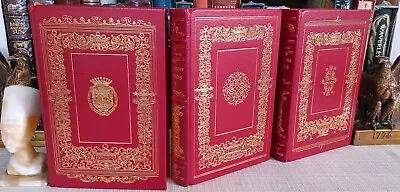 The Great Books: Montaigne Essays Franklin Library Fine Binding Vg/nf 3 Volumes • $136