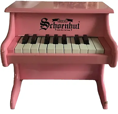 Vintage Schoenhut Pink Mini Toy Grand Piano 18 Keys Child’s • $39.95