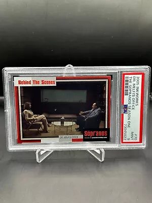2005 Inkworks The Sopranos Dr. Melfi's Office #70 PSA 9 Behind The Scenes • $49.95