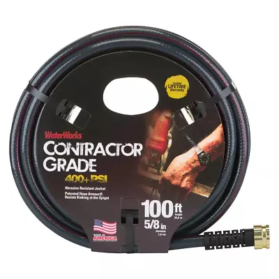 Waterworks 5/8 In. X 100 Ft. Heavy Duty Contractor Water Hose Watering Equipment • $35.15