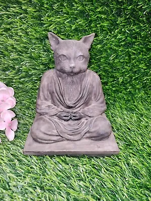 Accoutrements Resin Figurine Paperweight Bookend Buddha Cat Zen Meditation  • $30