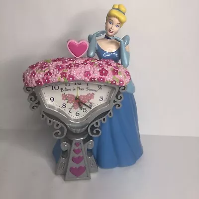 Vintage Disney’s Cinderella Believe In Your Dreams Coin Bank/Alarm Clock Tested! • $16.97