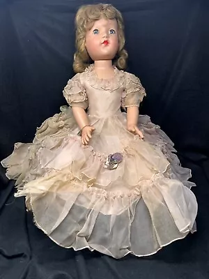 26   Vintage Effanbee Patsy Jointed Composition Girl Doll W/ Sleep Blue  Eyes • $56