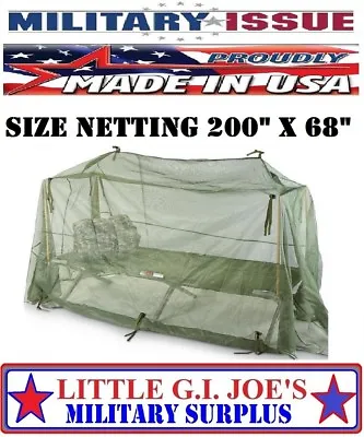 NEW Military Issue MOSQUITO NETTING Cot Cover Tent Mosquito Bar Skeeta Tent • $24.98