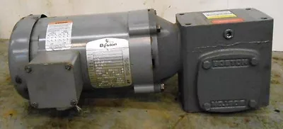 Boston Gear Motor Futf-b 1/2 Hp Worm Gear Reducer F72110sb5g F721-10-s-b5-g • $475