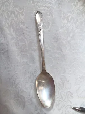 IS Wm Rogers 1938 Mary Lou Devonshire Pattern Large Serving Spoons 8 1/2  • $5