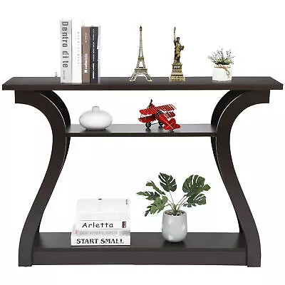 Pro Accent Table Console Table Porch Side Table Curved Hallway Living Room • $70.58