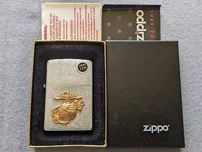 2004 Usmc U.s Marine Corps Emblem Zippo Lighter Mib Rare • $27.99