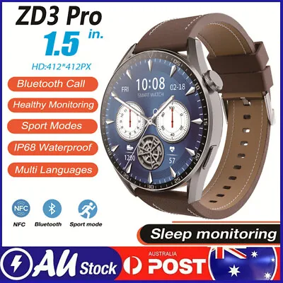 $45.59 • Buy Smartwatch Sports Heart Rate Blood Pressure Sleep Tracker Waterproof Smart Watch