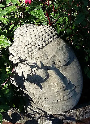 Stone Garden Zen Sleeping Buddha Face Serene Head Geisha Statue Ornament🙏🌿 • £23.90