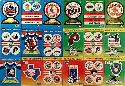 1987-1991 Fleer Baseball Team Logo Stickers / U Pick Your Cards / Buy4+ Save50% • $0.99