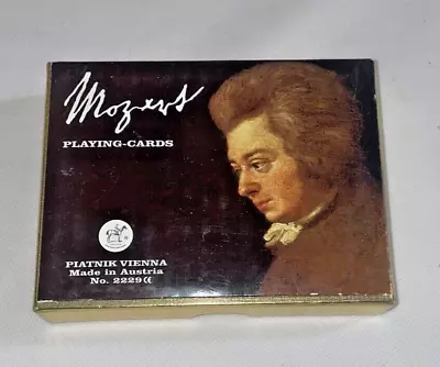 Vintage Mozart Piatnik Double Deck Bridge Playing Cards Made In Austria • $17.75