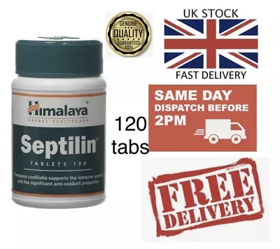 🇬🇧Himalaya Septilin 120 Tablets Antibodies Immune Booster For Cold & Allergies • £10.99