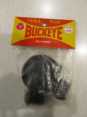 Vintage Buckeye Black Tape & Plug Handlebar Bicycle Accessory New In Package • $14.99