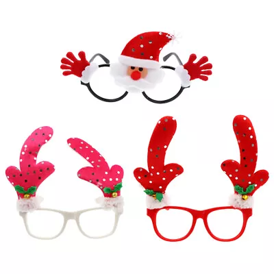  3 Pcs Fake Ketchup Holiday Glasses Frame Christmas Decorate • £9.18