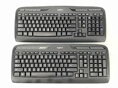 Lot Of 2 Logitech K330 Black Wireless Keyboard • $11.97