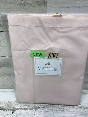 Matouk Luca Euro Sham Blush Pink 26 X 26  500TC Egyptian Cotton New • $65.99