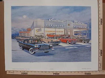 Jack Schmitt Mopar  Avenue Motors  Chrysler. Large 25x20 Signed224/750 • $45