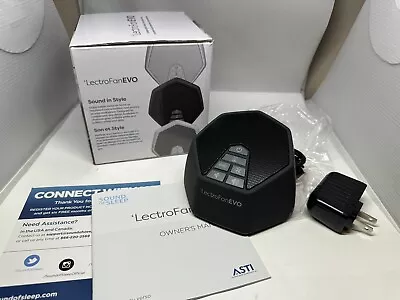 LectroFan ASM1020-KK EVO White Noise Sound Machine - Black - New Open Box • $21.95