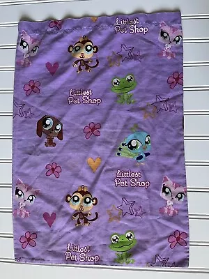 Littlest Pet Shop LPS Pillowcase Travel Size Purple Monkey Dog Cat 20”X14” • $19.99