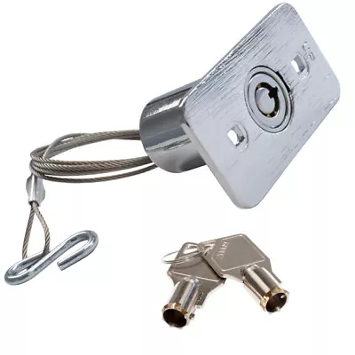 Garage Door External Emergency Release Device - Round Key Type With 3' Cable  • £19.95