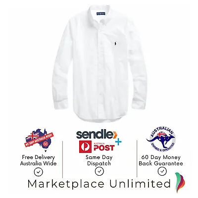 Polo Ralph Lauren Men’s Premium Luxury Oxford White Shirt Size XXL Button Down • $101.87