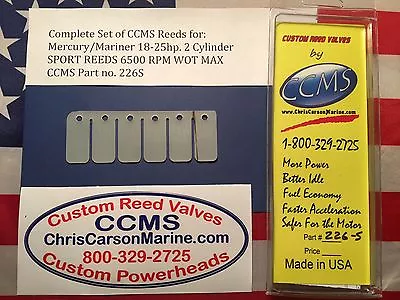 CCMS Mercury/Mariner Sport Reed Valve 18-25hp. 2 Cylinder PN.226S • $24