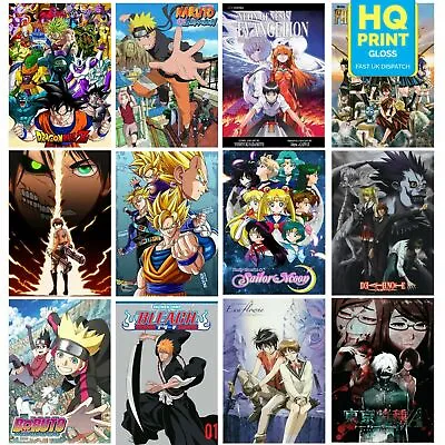 £3.99 • Buy Best Anime Classic TV Series Manga Anime Poster Art Print | A5 A4 A3 |
