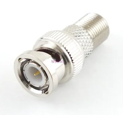 BNC Male To Type F Female Coax Adapter Connector - USA Ham Radio Seller • $2.85