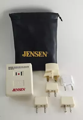 Jensen Travel Voltage Converter Kit  Converter 6 Adapters And Carrying Case FS • $10