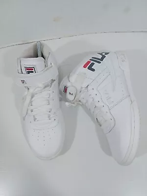 Fila Original F-13 Logo Men Size 11 Red White Blue High Top Athletic Sneakers • $13.30