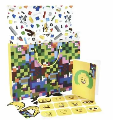 LEGO EXCLUSIVE - VIP GIFT BAG Wrapping Paper Gift Tag And Stickers. • $19.95