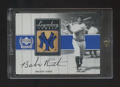 Babe Ruth 2000 Upper Deck Game Used Bat Sp Yankees Legends Iconic Set Rare Hof • $499.99