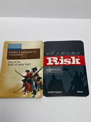 27 Parker Brothers 2003 Risk The Game Mission & Territory Cards Junck Journal • $5.95