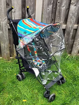 Maclaren VOLO Dylans Candybar Single Stroller Pushchair + Rain Cover +Accesories • £54.99