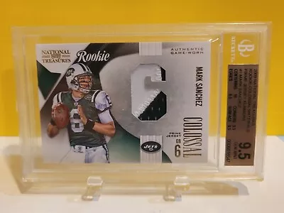 2009 National Treasures Mark Sanchez Rookie Colossal Materials (BGS 9.5) • $49.99