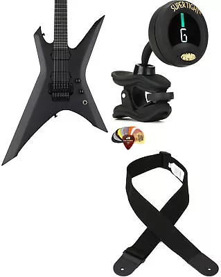 Ibanez XPTB620BKF + Snark ST-8 + Dunlop PVP101 + Levy's M8POLY-BLK Value Bu • $1333.96
