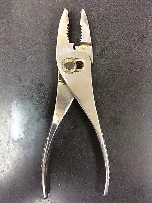 Vintage Snap-on Tools 47 Slip Joint Pliers 7.5  Vacuum Grip Made In USA • $15