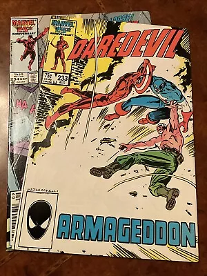 Lot Of 2 Marvel Daredevil #233 & 234 Comic Books 1986 Frank Miller Born Again • $0.99